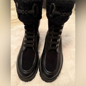 Ron White leather shearling Black Women's Boots